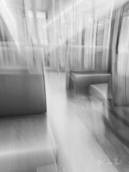 k&uuml;nstlerische Fotoserie - M&uuml;nchen mal anders - Verschwommene Bahn